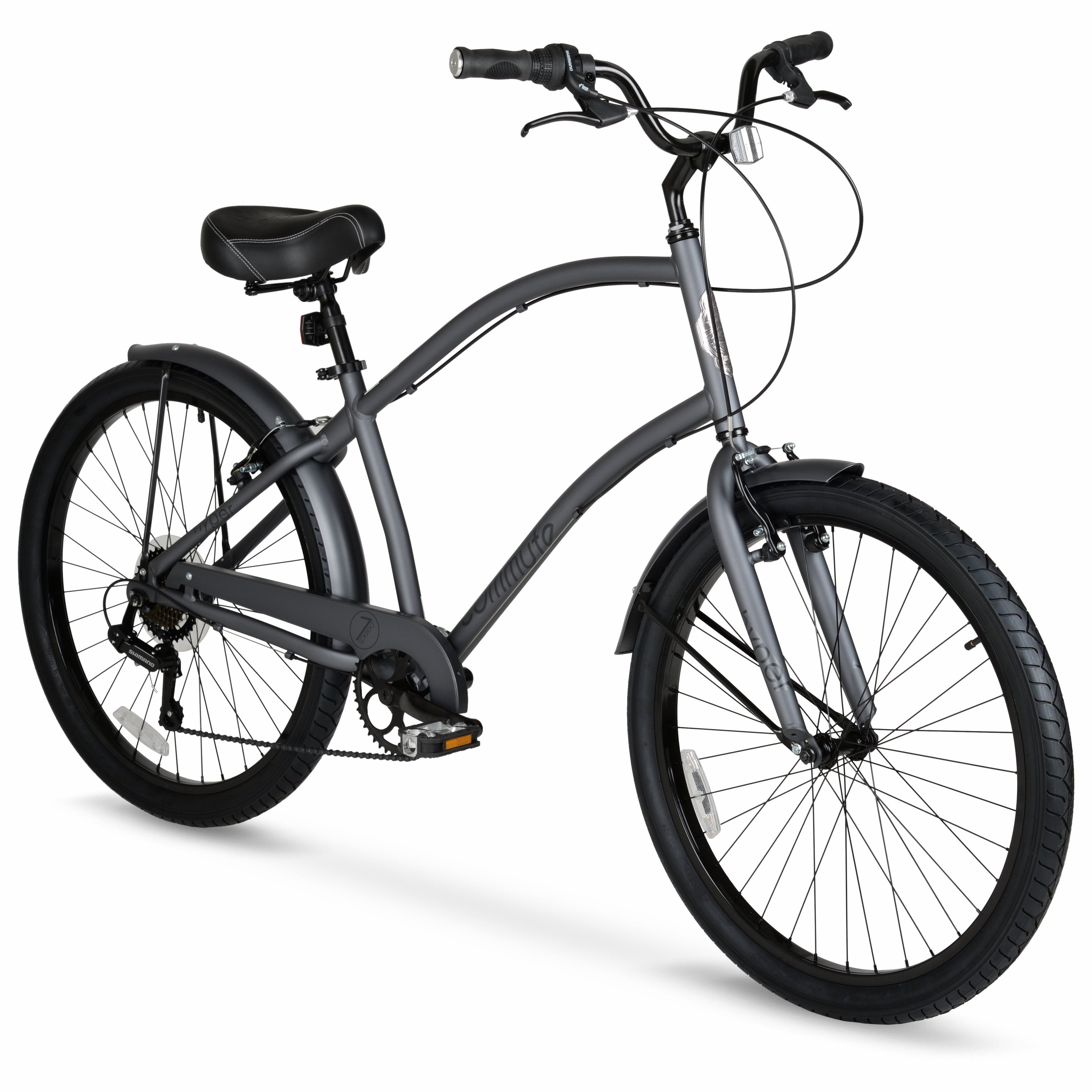 Bicycle Men's Cruiser 26" Commuter Bike, Gray