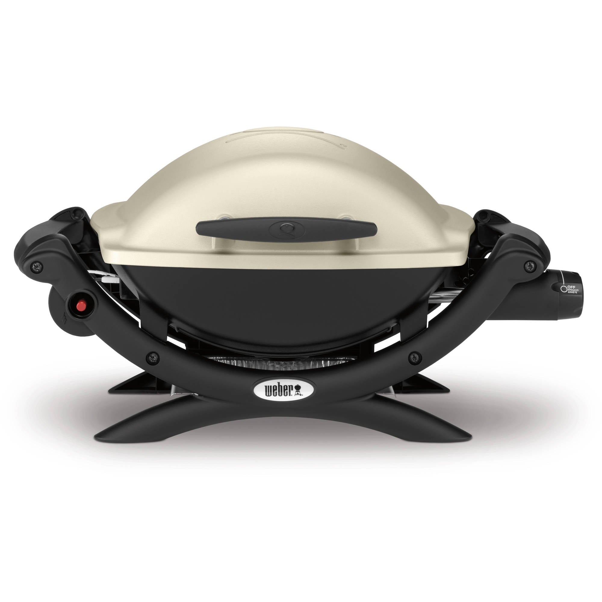 Q 1000 1-Burner Portable Gas Grill, Titanium