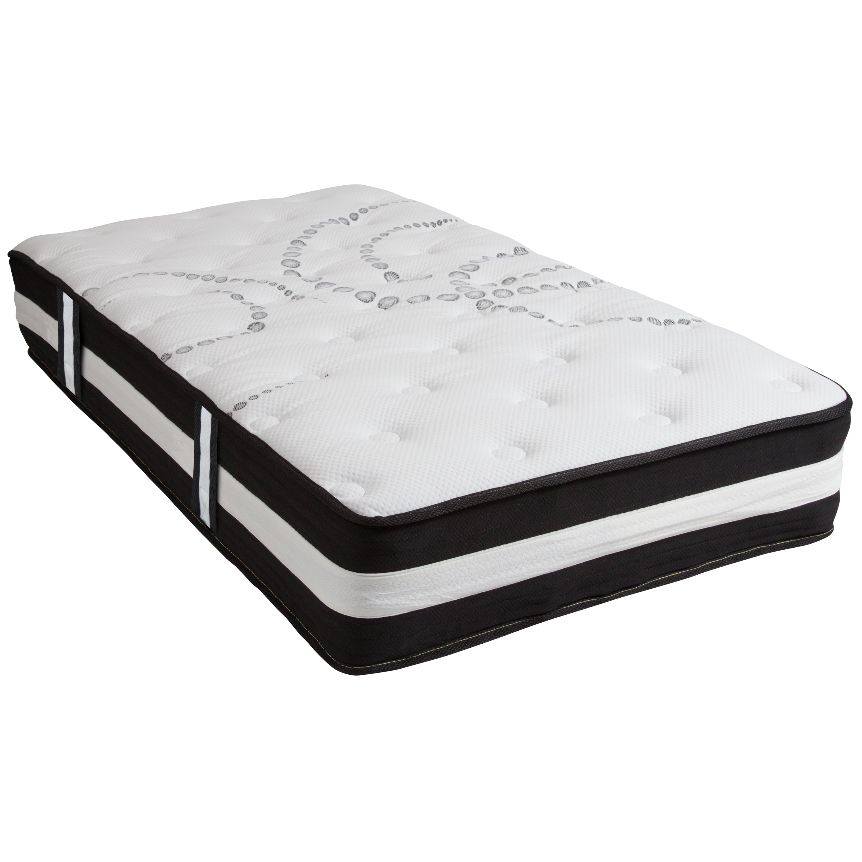 Furniture Capri Comfortable Sleep 12" Medium Tight Top Hybrid Pocket Spring Mattress, Twin