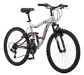Ledge 2.1 Mountain Bike, 24-inch wheels, 21 speeds, boys frame, Silver/Red