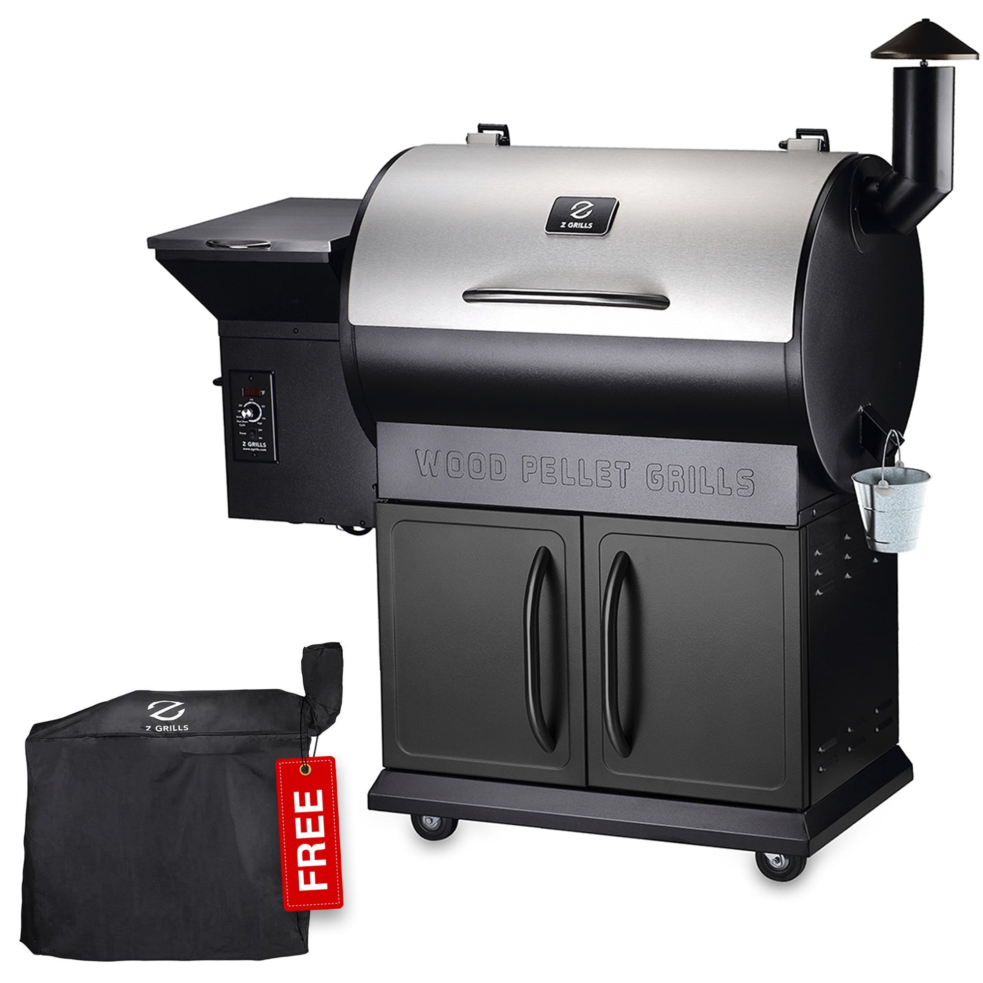 Grills ZPG-700E 697 sq. in. Pellet Grill & Smoker Stainless Steel