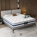 Queen Mattress, 10 Inch Innerspring Hybrid Mattress in a Box with Gel Memory Foam, Individually Wrapped Encased Coil Pocket Spring Mattress, Pressure Relief, Medium Firm Support,60"*80"*10"