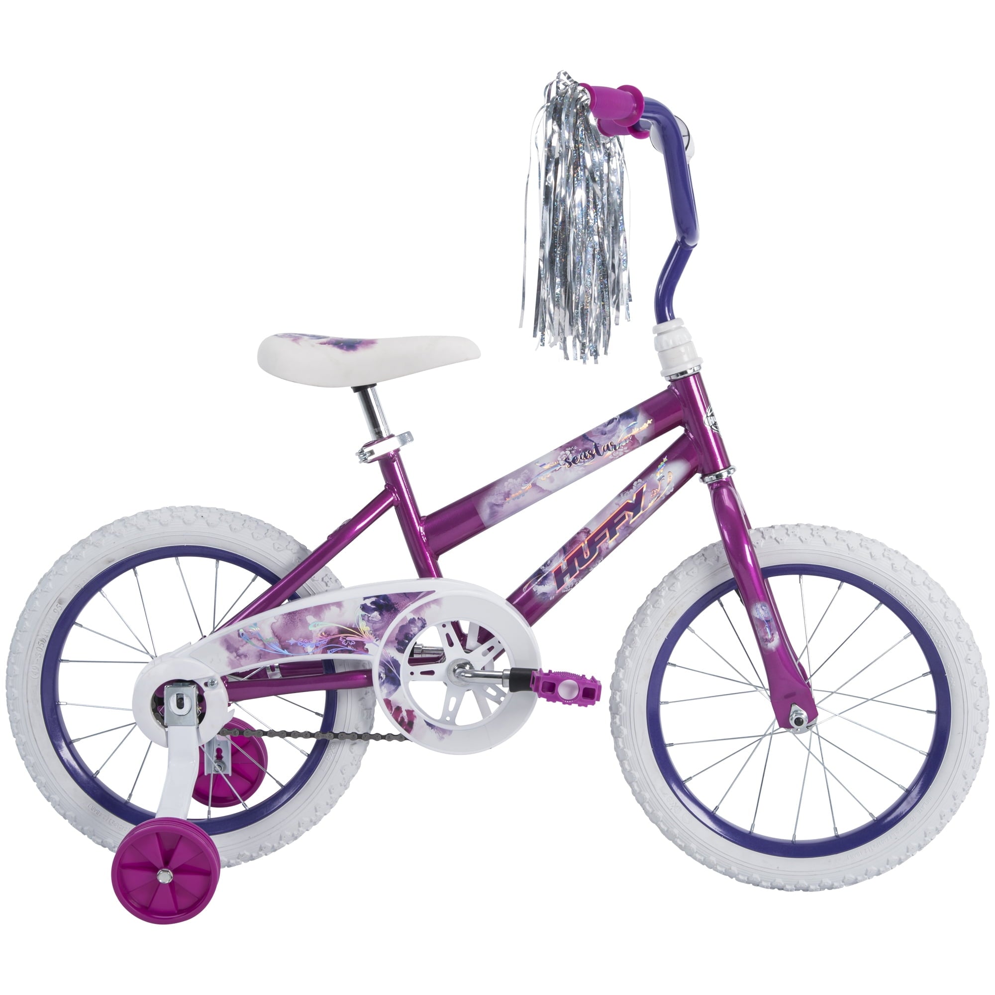 16 in. Sea Star Girl Kids Bike, Metallic Purple