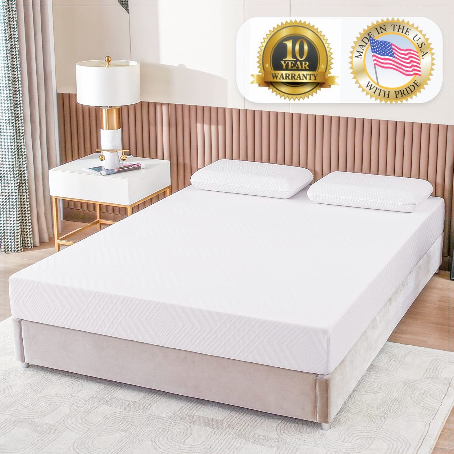 Size Mattress£¬6" Memory Foam Mattress with Graphene Fabric Cover, Bed in a Box