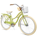 Nel Lusso Classic Cruiser Bike with Perfect Fit Frame, Women's, Green, 26"