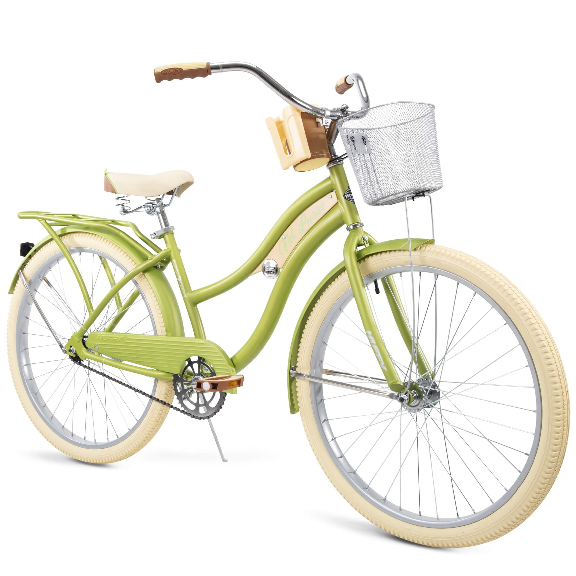 Nel Lusso Classic Cruiser Bike with Perfect Fit Frame, Women's, Green, 26"