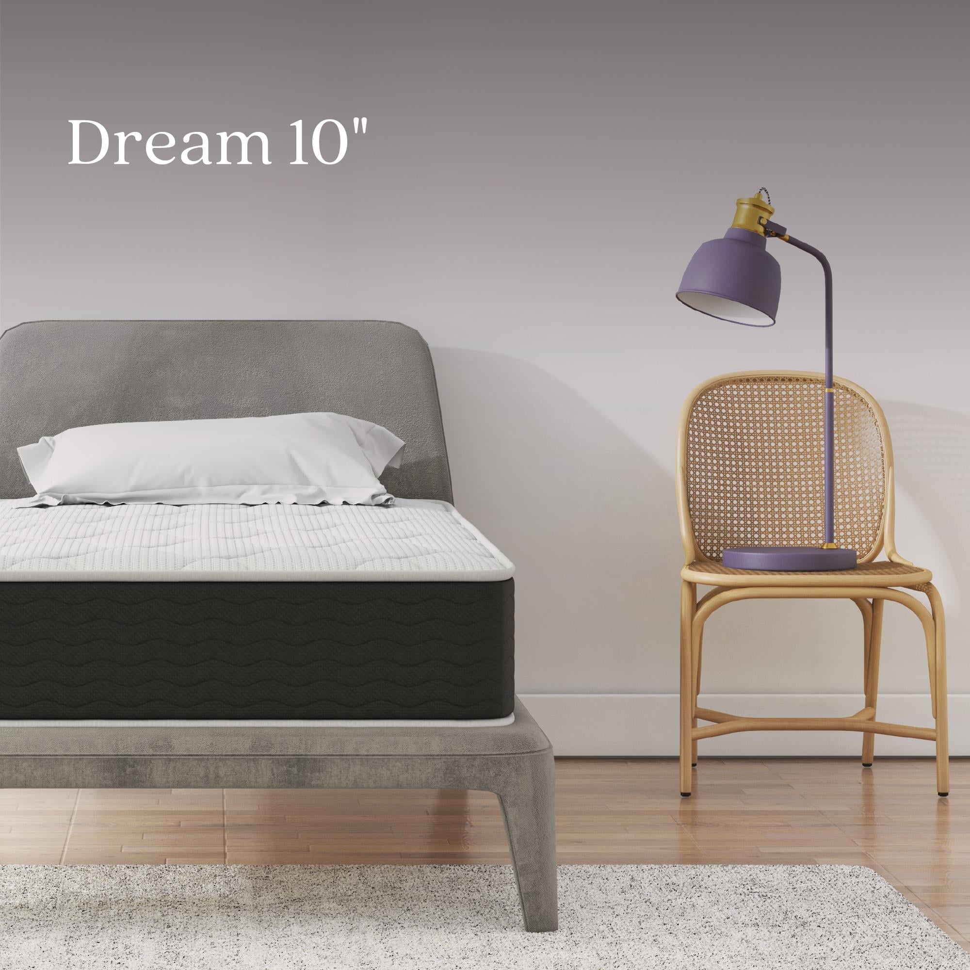 Sleep Dream 10" Independently Encased Coil Hybrid Mattress, Twin