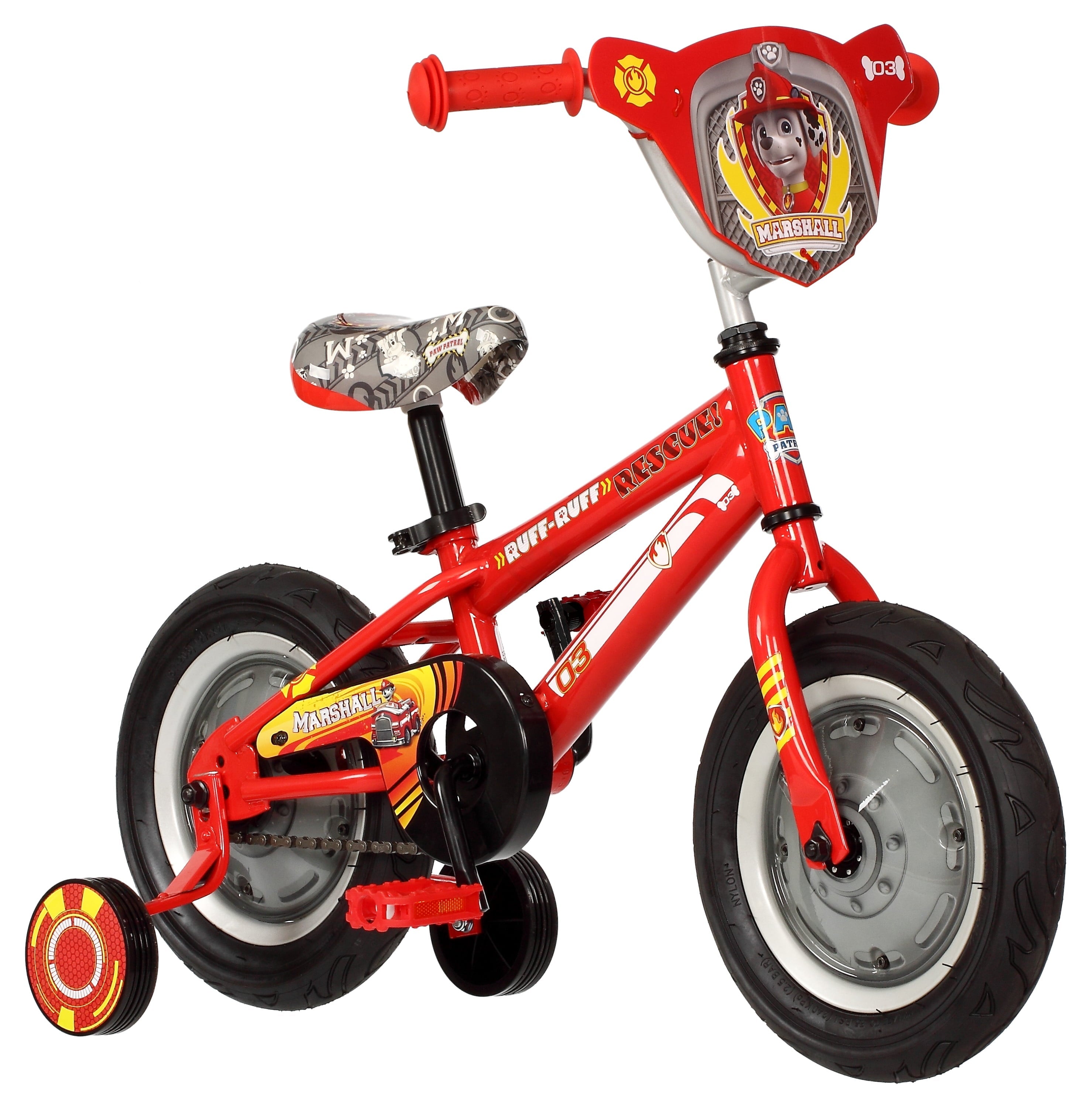 Paw Patrol Marshall 12in. Kids Bike By Schwinn, Ages 2 to 4, Red