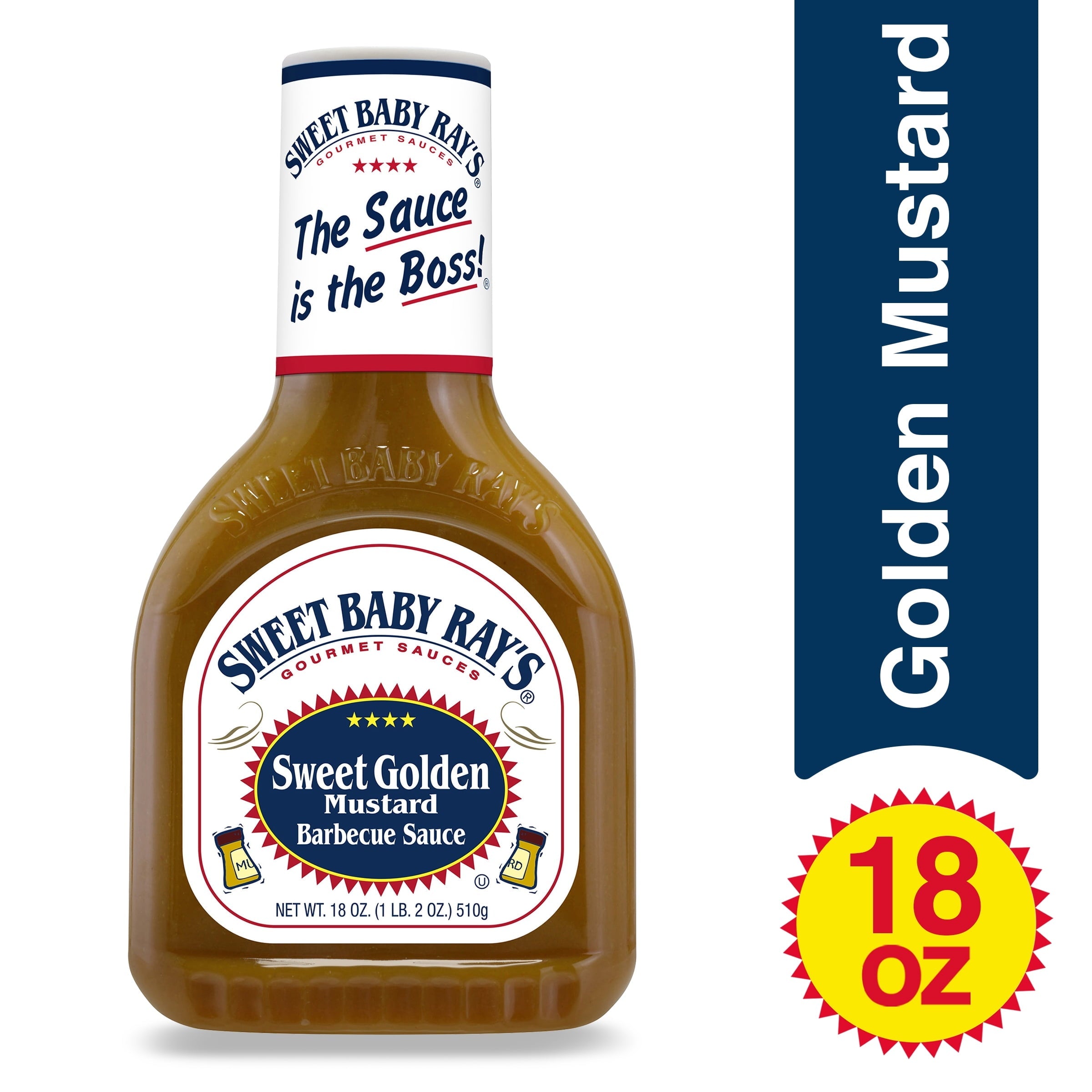 Baby Ray's Sweet Golden Mustard BBQ Sauce, 18 oz.