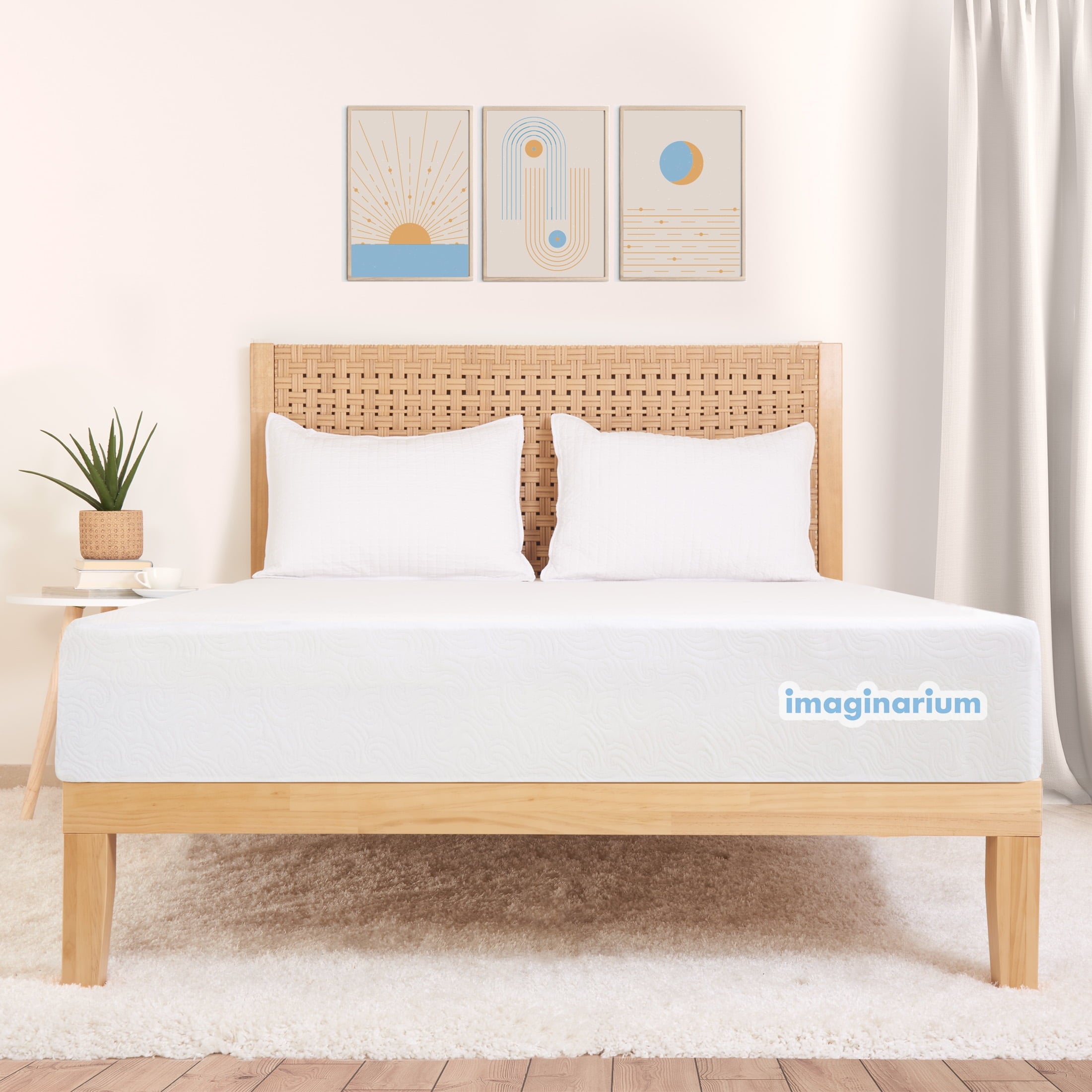 10" Hybrid of Memory Foam and Coils Mattress with Antimicrobial Treated Cover, King