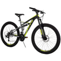 26 In. Oxide Men's Mountain Bike - Dual Suspension, Black