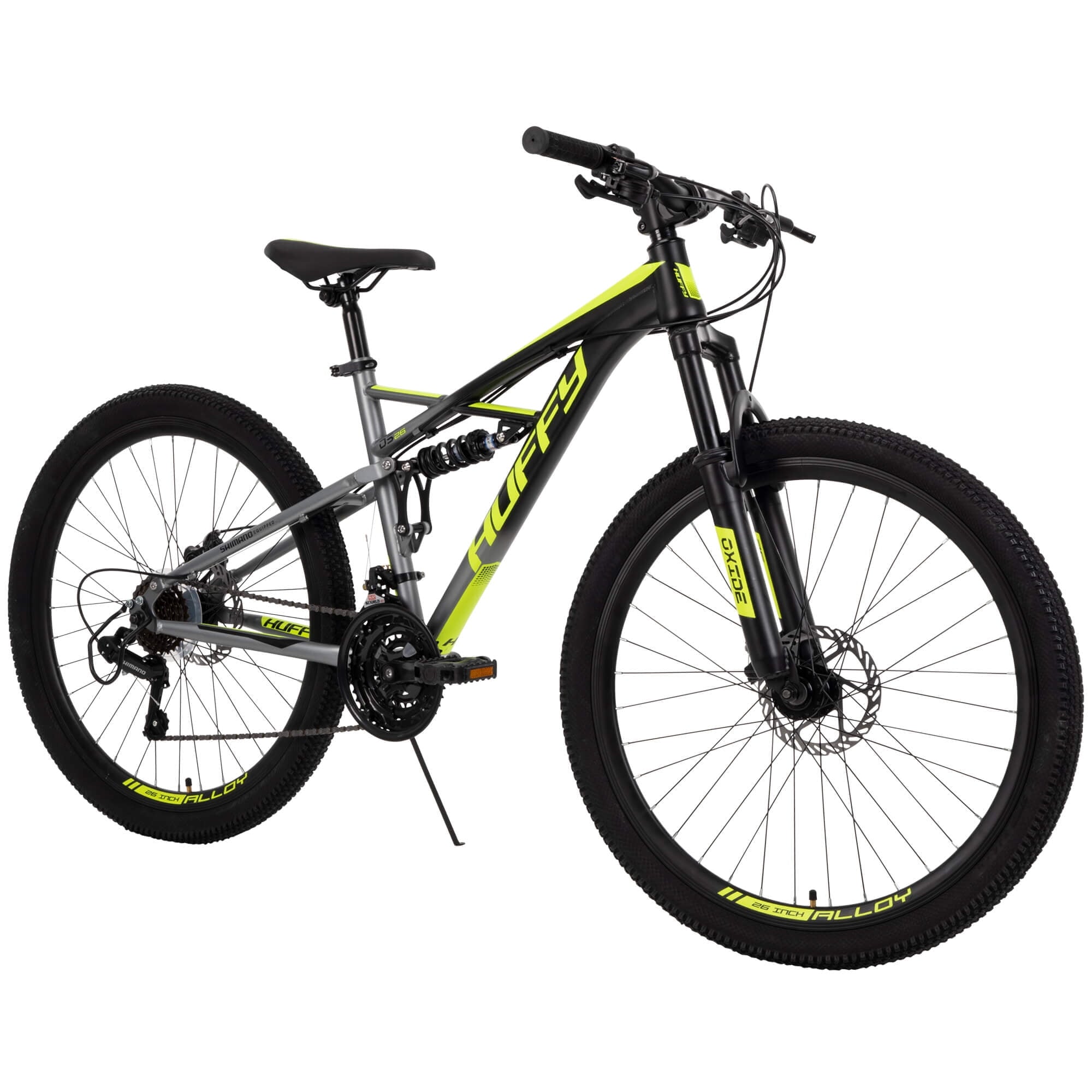 26 In. Oxide Men's Mountain Bike - Dual Suspension, Black