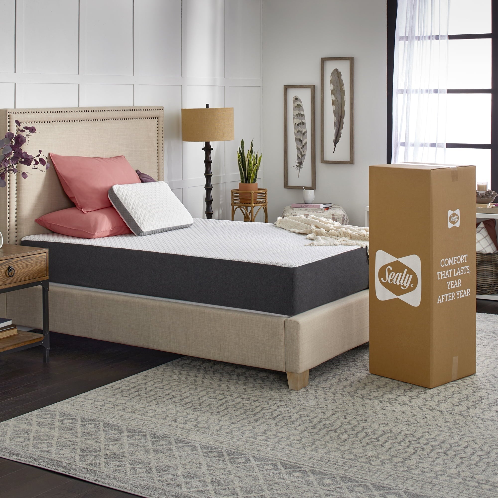 Cool & Clean 10" Gel Memory Foam Mattress, Queen