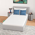Inch Green Tea Memory Foam Mattress Cooling Gel Infused Mattress,Medium Firm Mattresses CertiPUR-US Certified/Bed-in-a-Box/Pressure Relieving Twin Size,White
