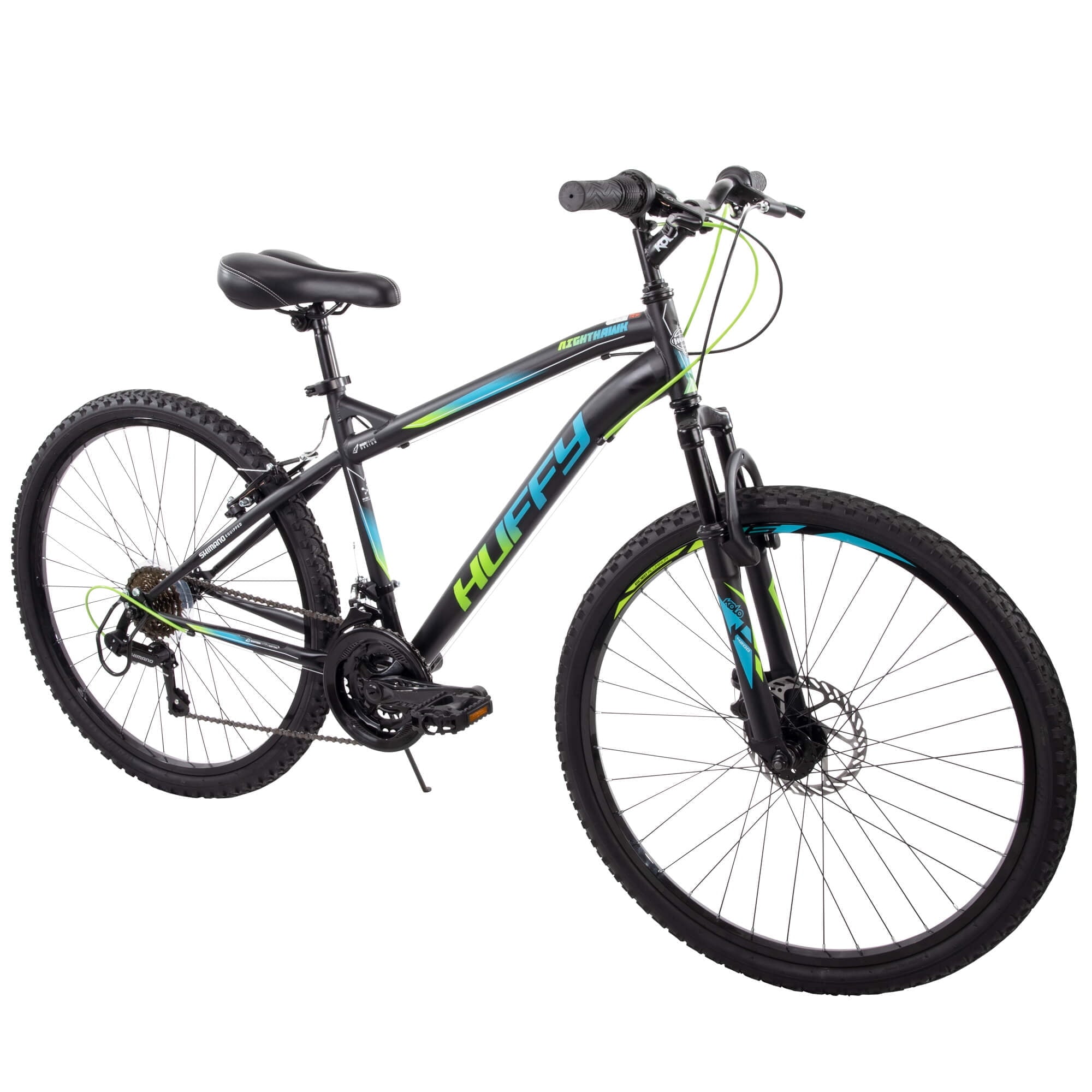 26" Nighthawk Men's Mountain Bike, Black Matte