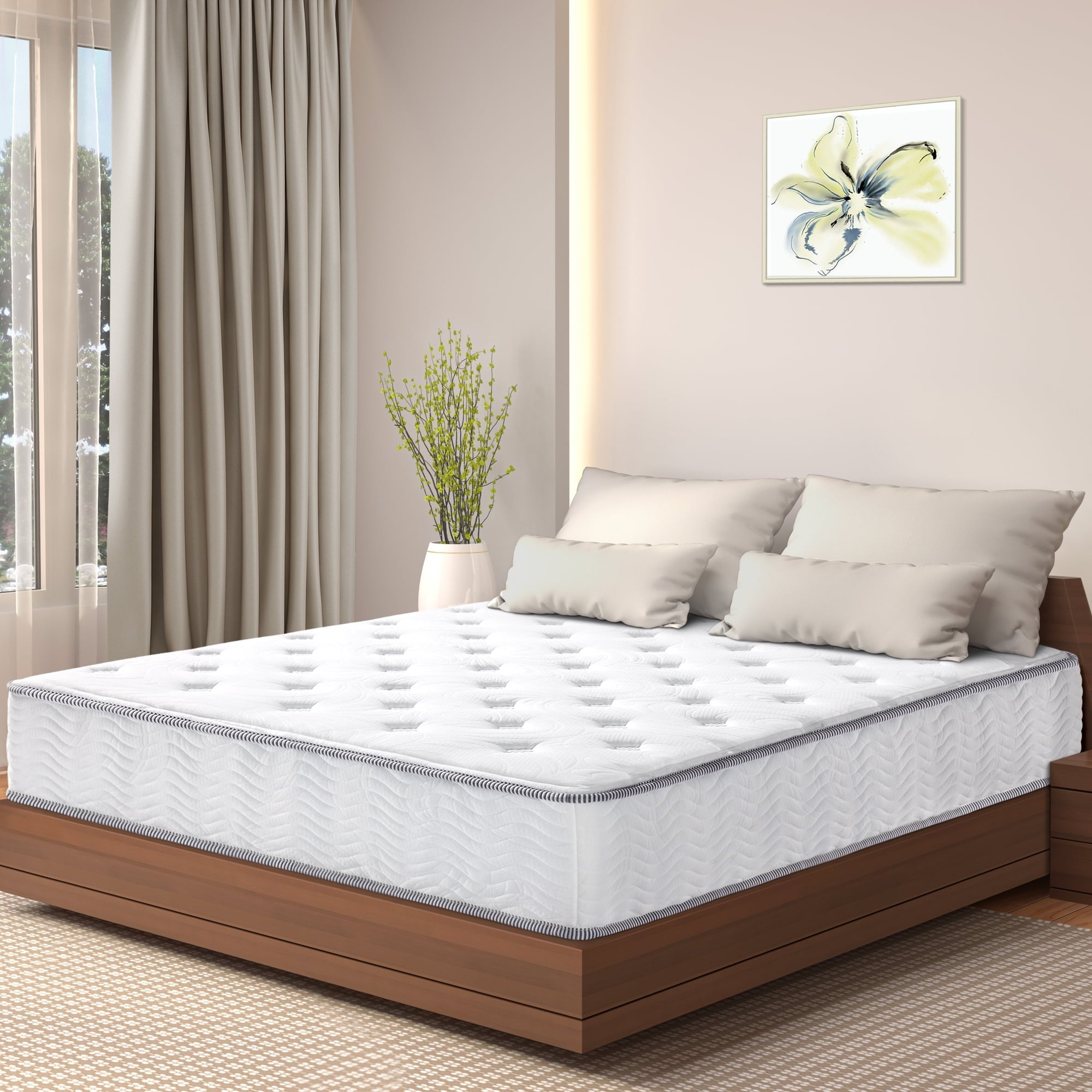 10 Inch Cool Sleeper Hybrid Mattress, Plush, Queen