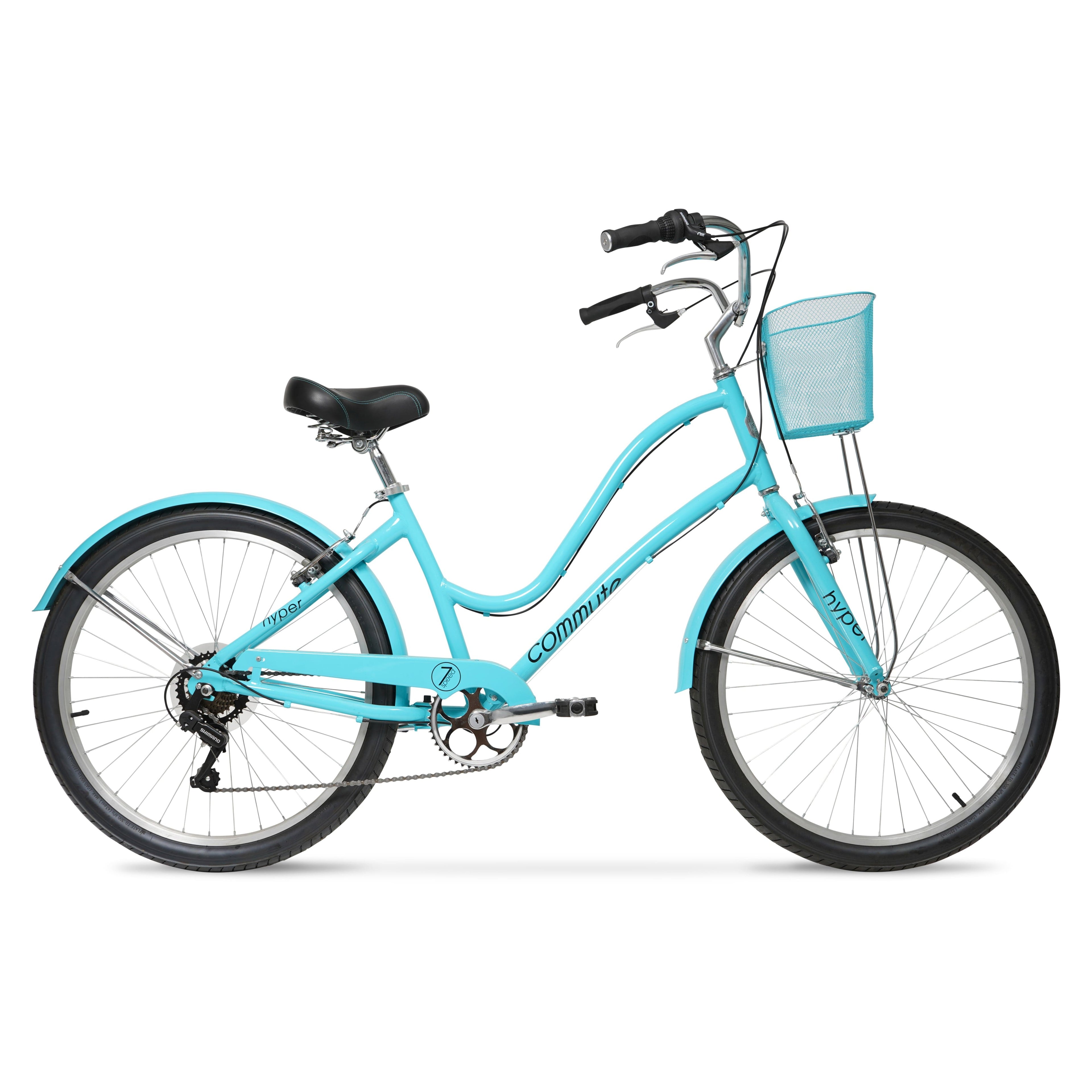 Bicycle 26" Woman's Commute Neon Teal