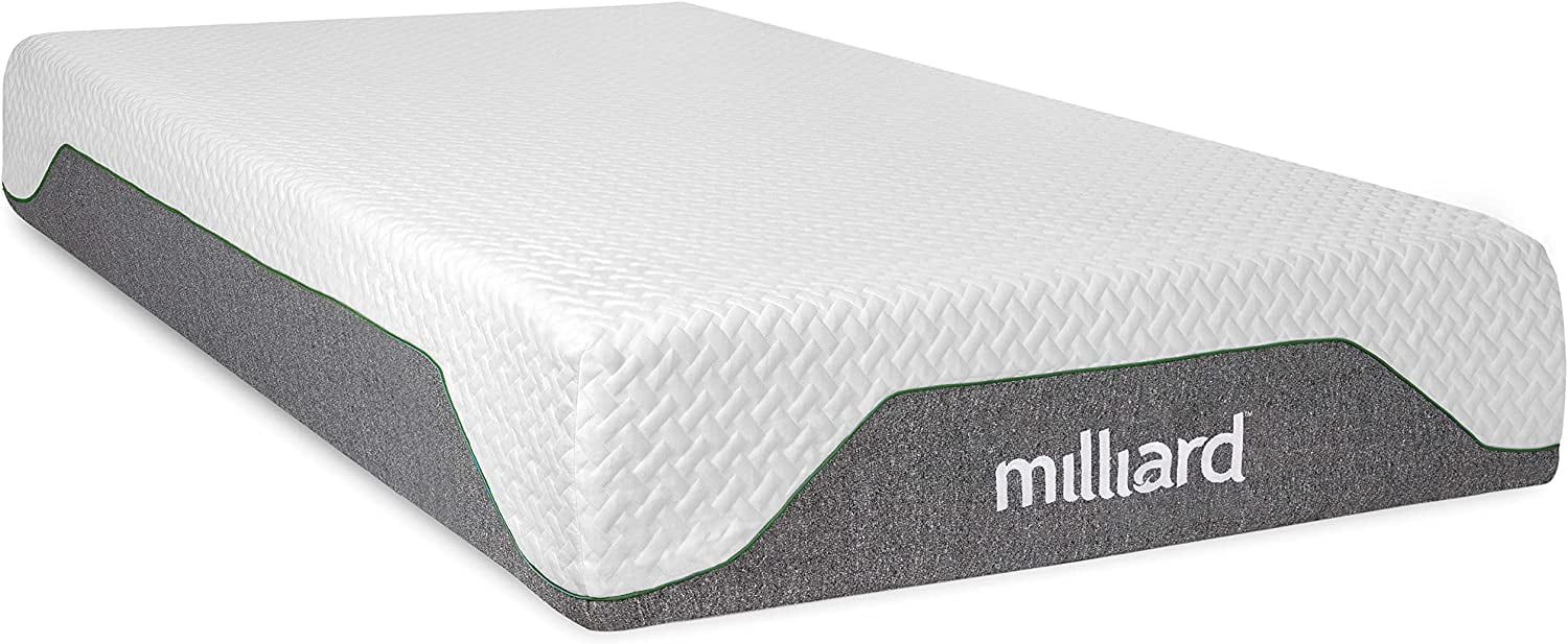 10 inch Firm Memory Foam Mattress Bed-in-a-Box/Pressure Relieving, Classic (Queen)