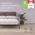 Sleep Solace 6" Spring Mattress in a Box, Flippable, Full