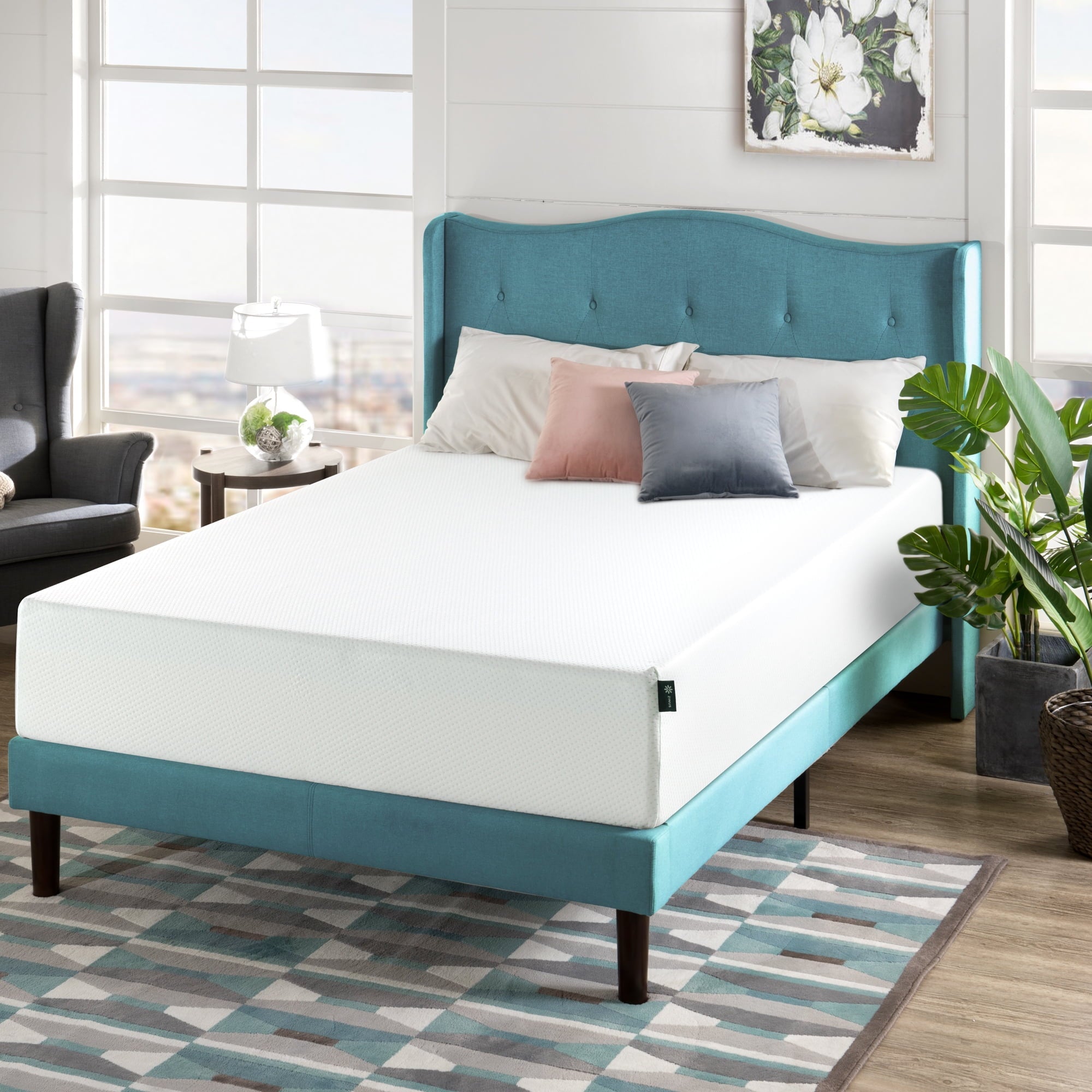 12¡± Green Tea Memory Foam Mattress, King