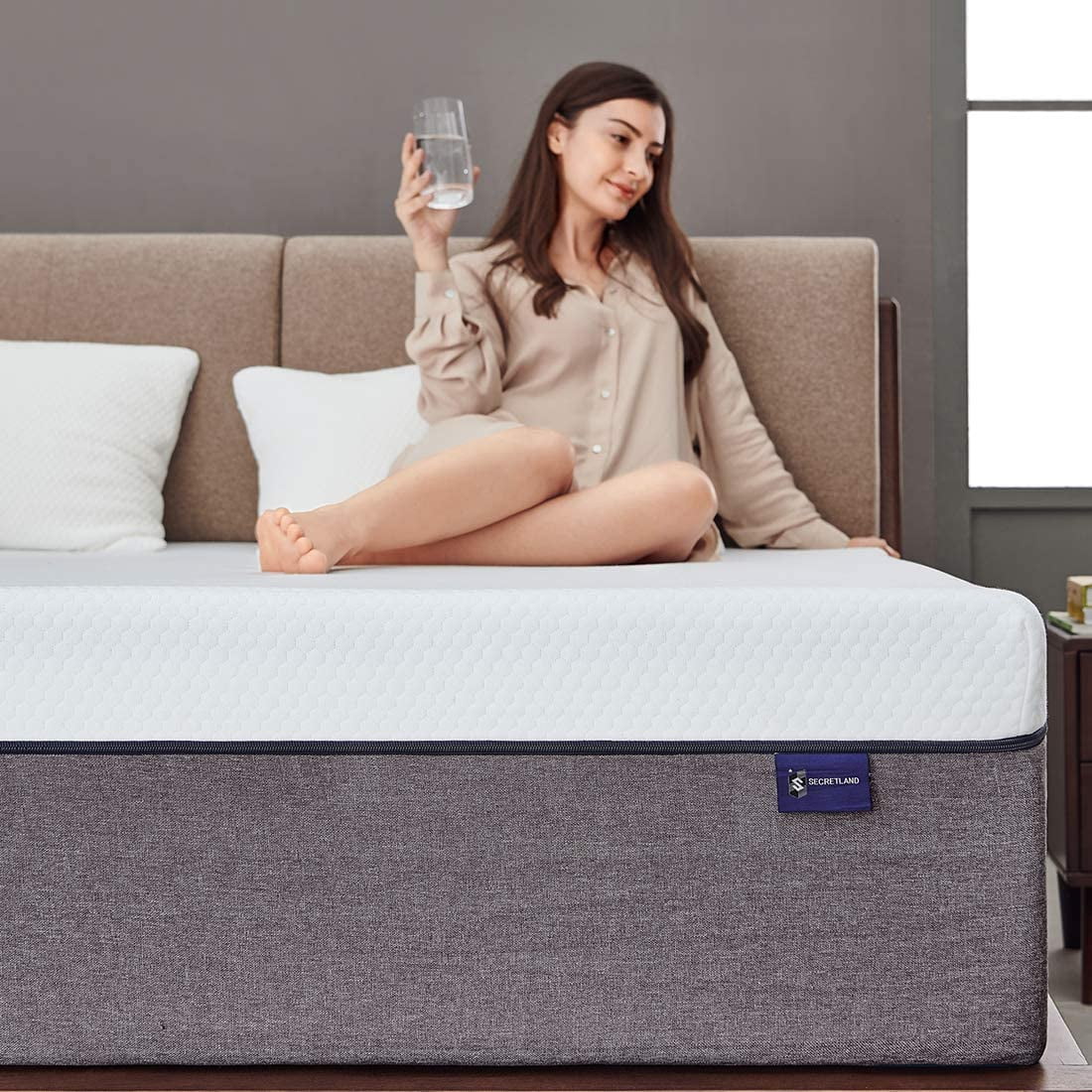Mattress, Ssecretland 10 inch Gel Memory Foam Mattress in a Box, Queen Mattress