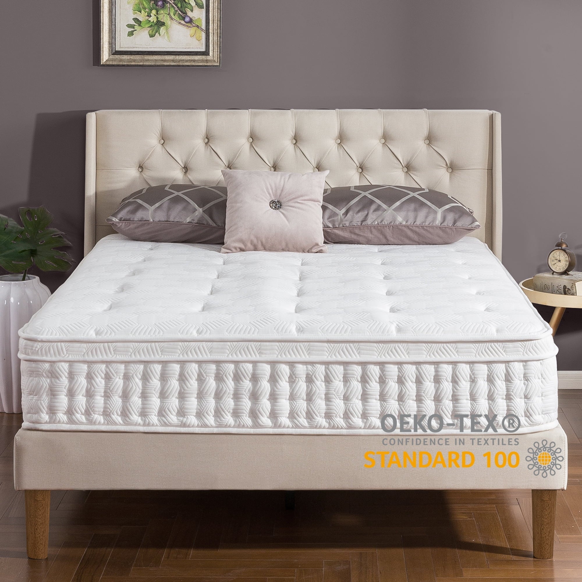 Euro Top 12¡± Hybrid of Comfort Foam and Pocket Spring Mattress, Queen