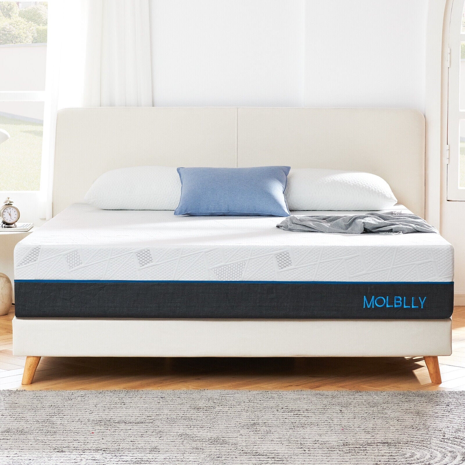 10" Queen Size Gel Memory Foam Mattress in a Box,Medium