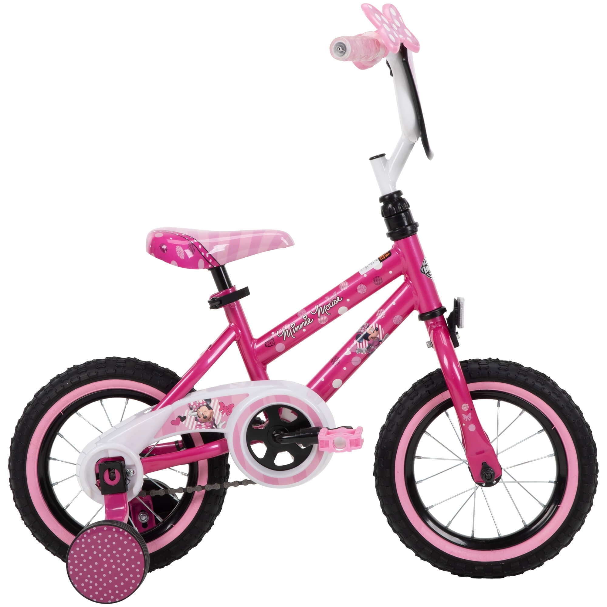 12 in. Minnie Mouse Bike with Training-Wheels for Girl's, Pink by Huffy