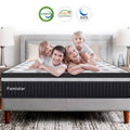 13 inch Memory Foam Innerspring Hybrid Mattress in a Box, Breathable Bed Mattress with CertiPUR-US Certified Foam for Sleep Supportive & Pressure Relief, King
