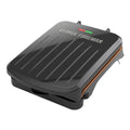 Foreman Electric Indoor Grill and Panini Press, Black with Copper Plates, Serves 2, Classic Plate, GRS040-Series
