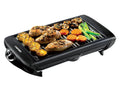 Electric Smokeless Indoor Grill with Non-Stick Cooking Surface and Adjustable Temperature Knob from Warm to Sear for Customized Grilling, Dishwasher Safe Removable Drip Tray, Black