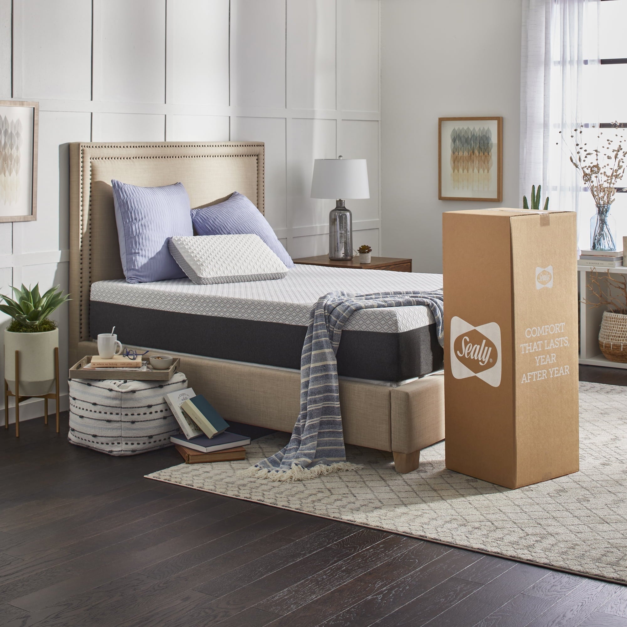 12" Cool & Clean Hybrid Mattress, Twin-XL