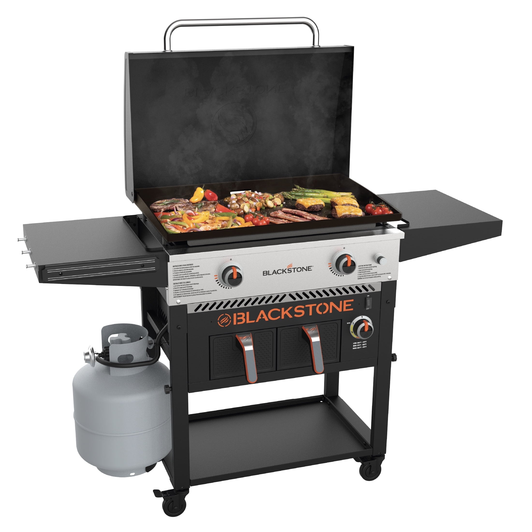 2-Burner 28" Griddle with Air Fryer Combo