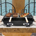 Allen Cast Iron Hibachi Tabletop Charcoal BBQ Grill