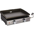 1666 Heavy Duty Flat Top Grill Station for Kitchen, Camp, Outdoor, Tailgating, Tabletop, Countertop Stainless Steel Griddle with Knobs & Ignition, 22 Inch, Black, Propane
