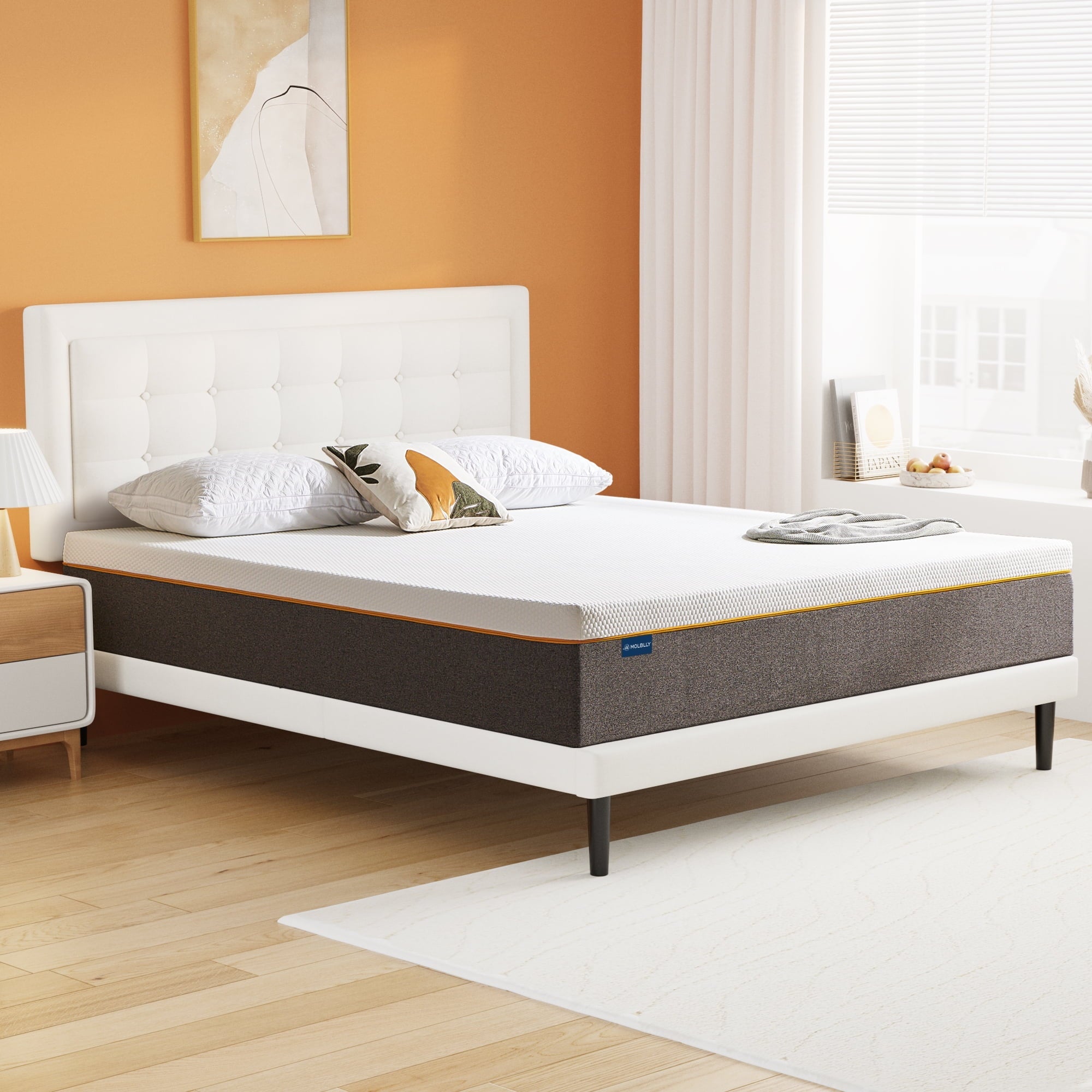10'' Queen Medium Mattress, Cool Gel Memory Foam Mattress, More Breathable, Comfortable