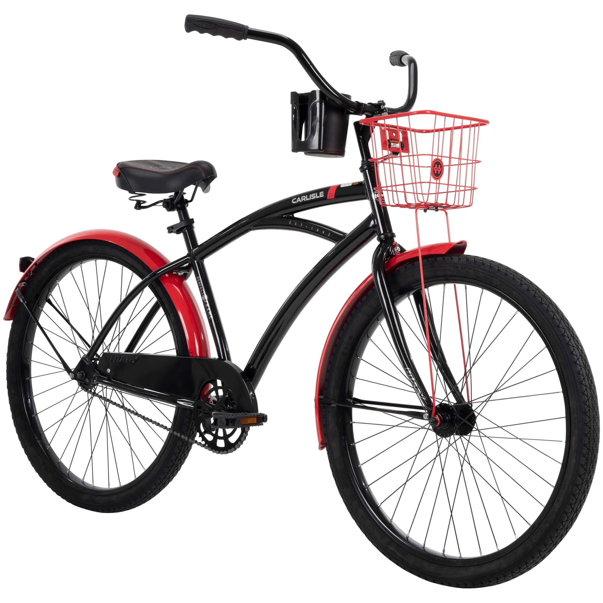 26 In. Carlisle Men¡¯s Comfort Cruiser Bike, Black