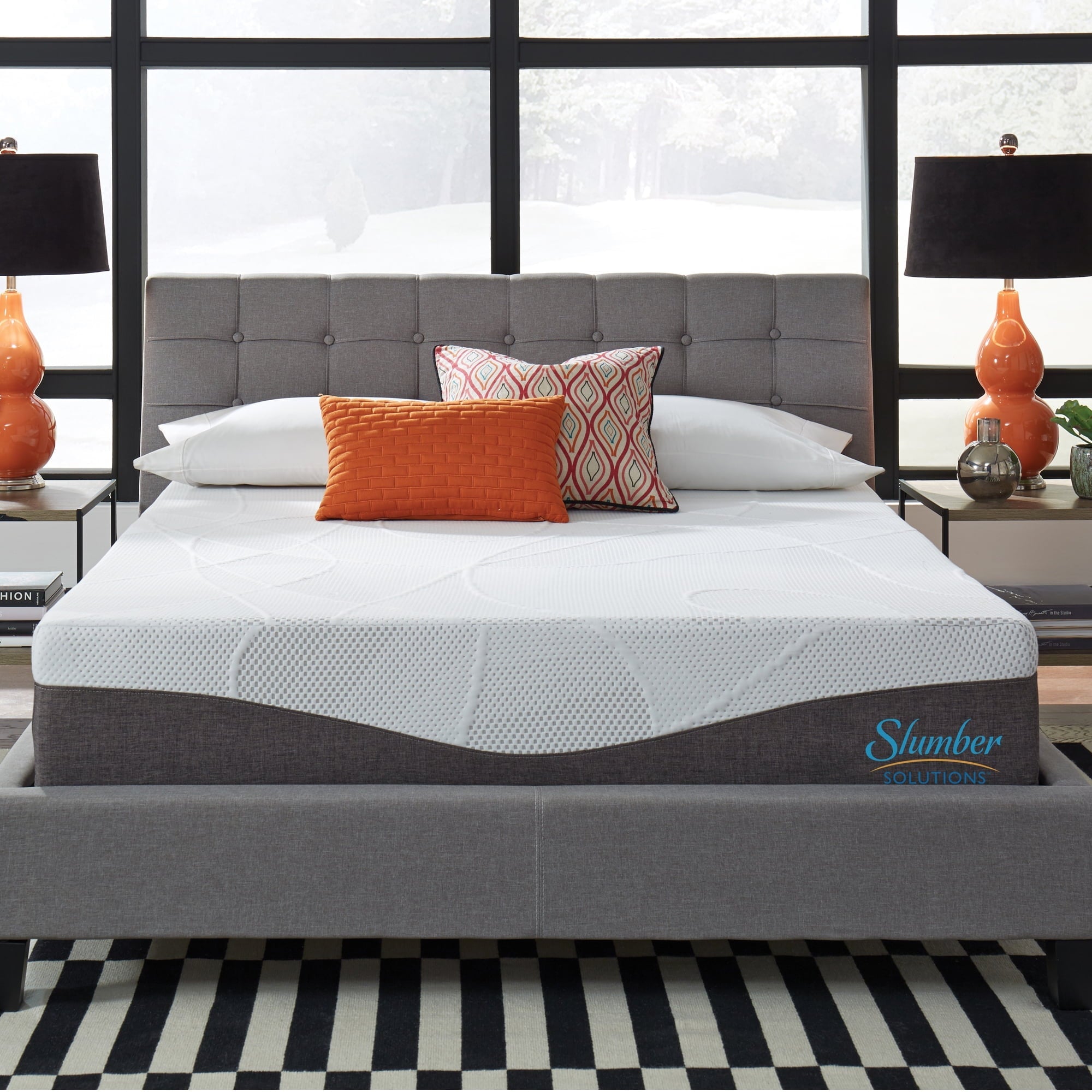 Solutions Renew 12" Customize Your Comfort Gel Foam Mattress-In-A-Box, Plush, Twin