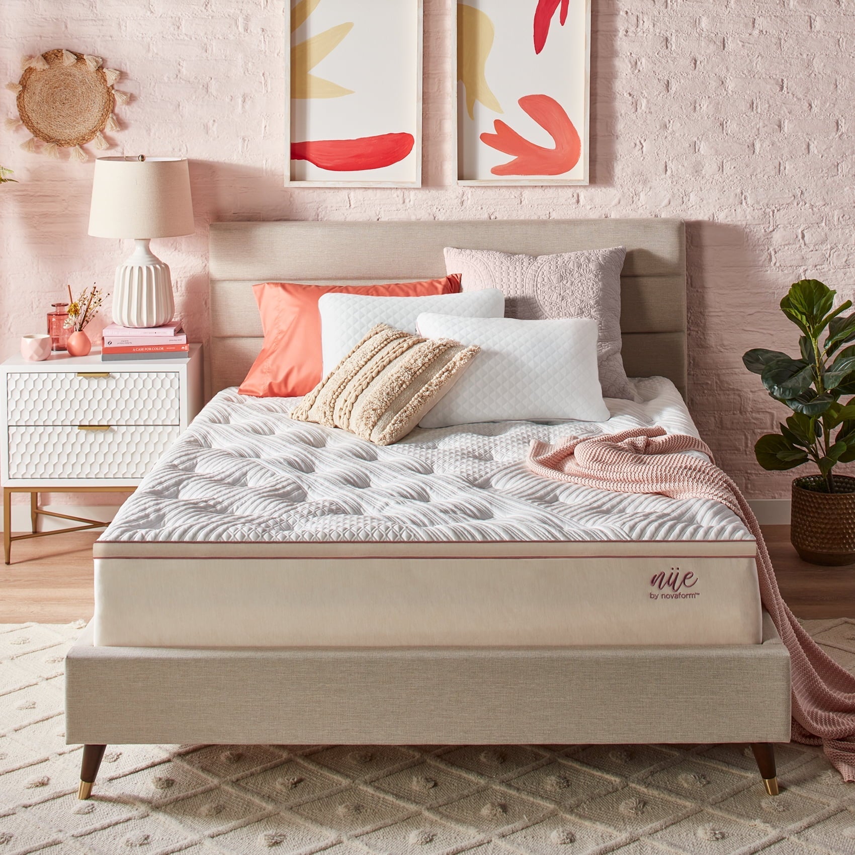 by Novaform Plush Pillowtop 12" Gel Memory Foam Mattress, Twin