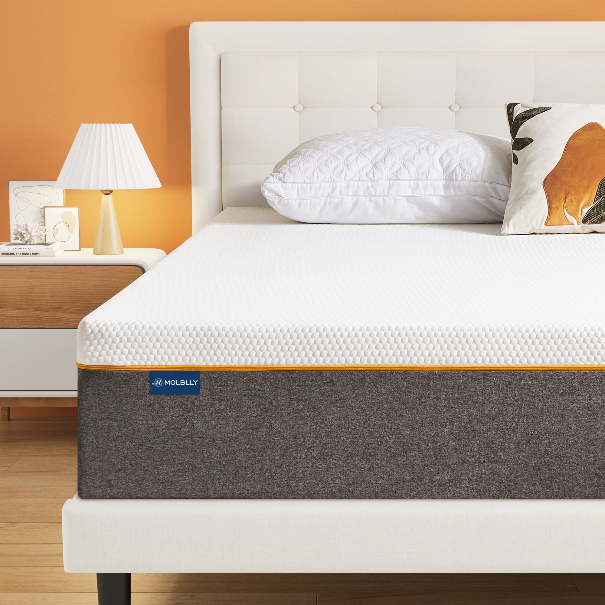 King 12" Medium Plush Gel Memory Foam Mattress Cooling Support Bed-in-a-Box