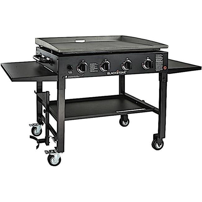 in. Griddle Cooking Station in Classic Black