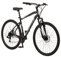 700c Glenwood Mens Hybrid Bike, 21 Speeds, Black