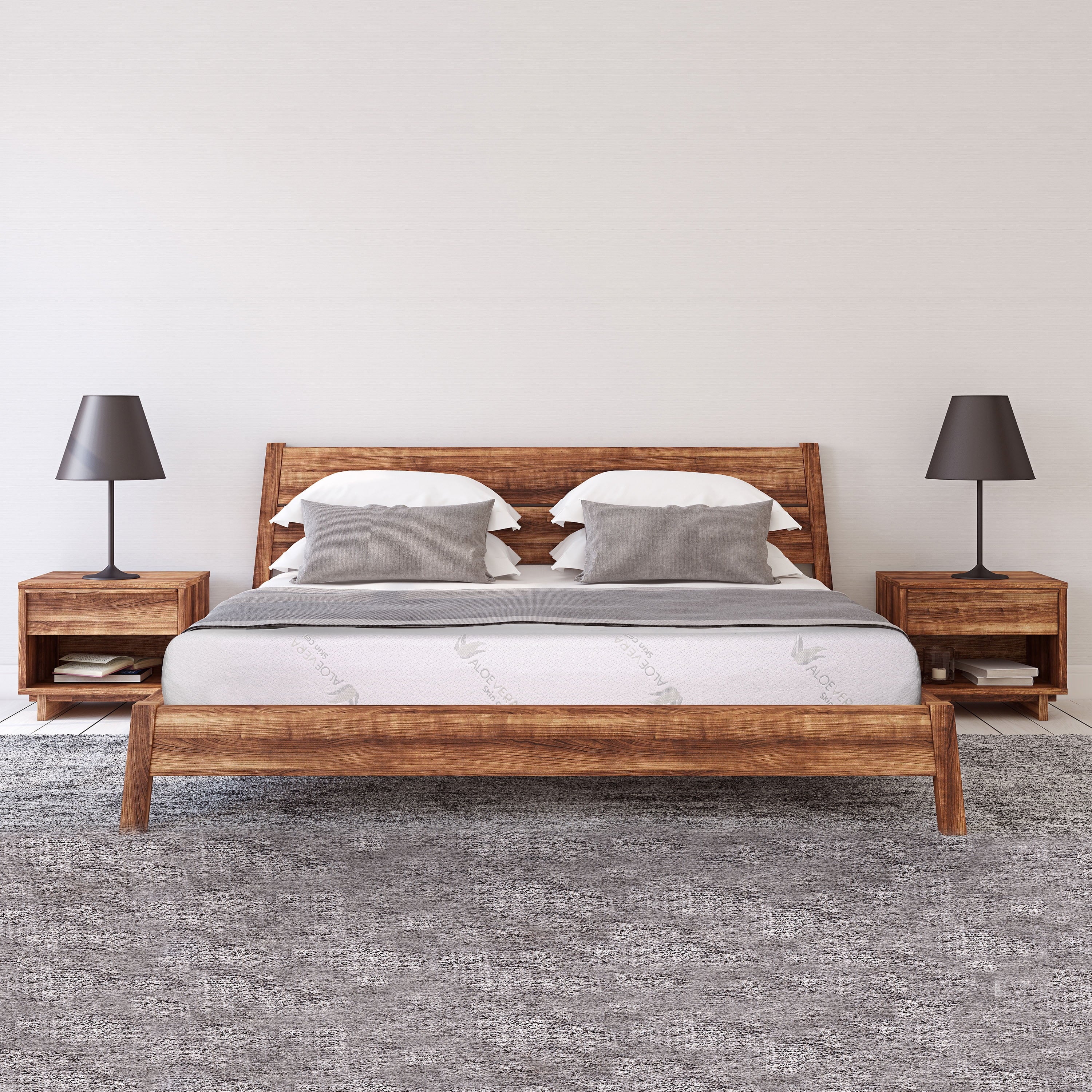 Pacific Aloe Vera 8" Memory Foam Mattress, Queen