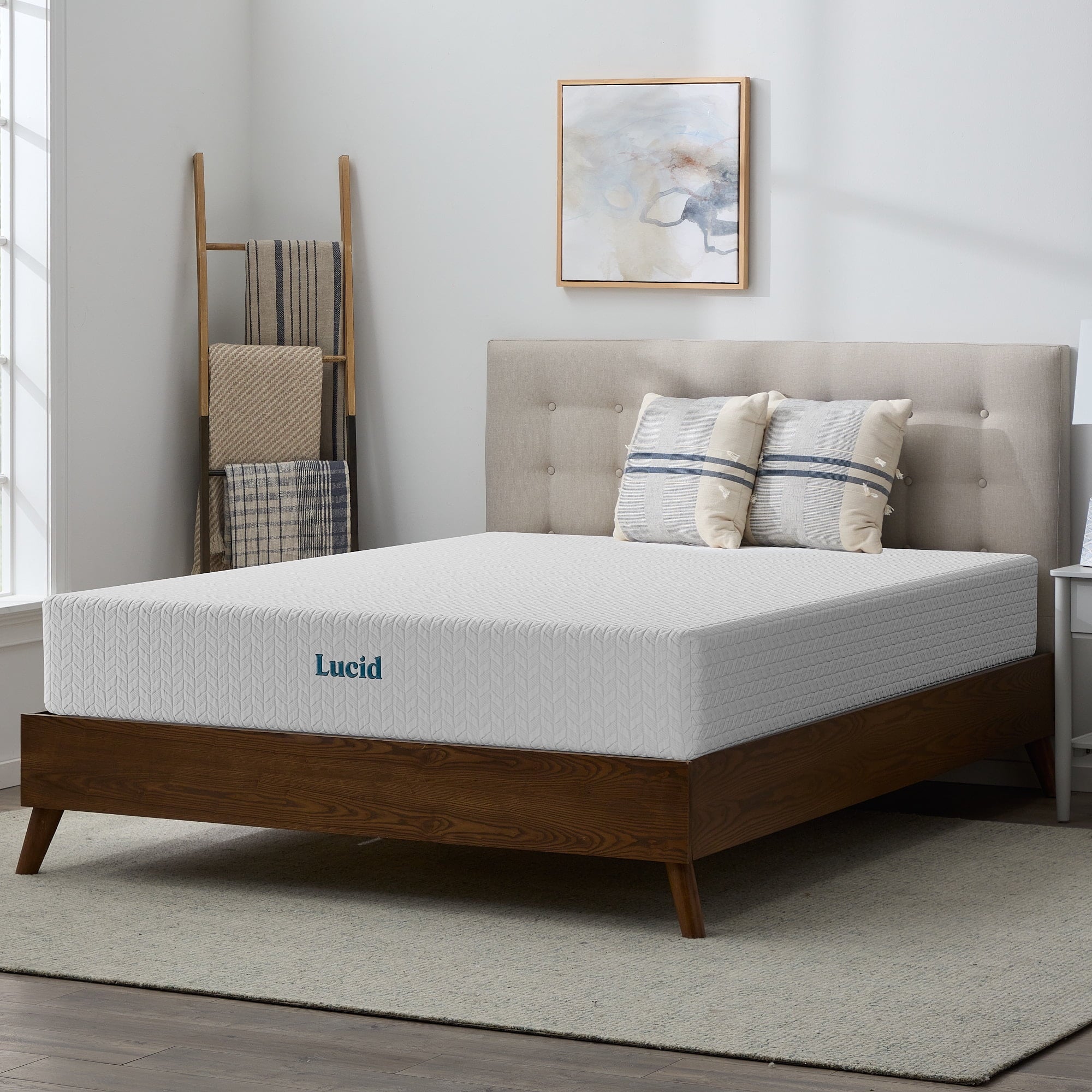 Refresh 10" Dual-Layered Gel Memory Foam Mattress, Firm, Queen