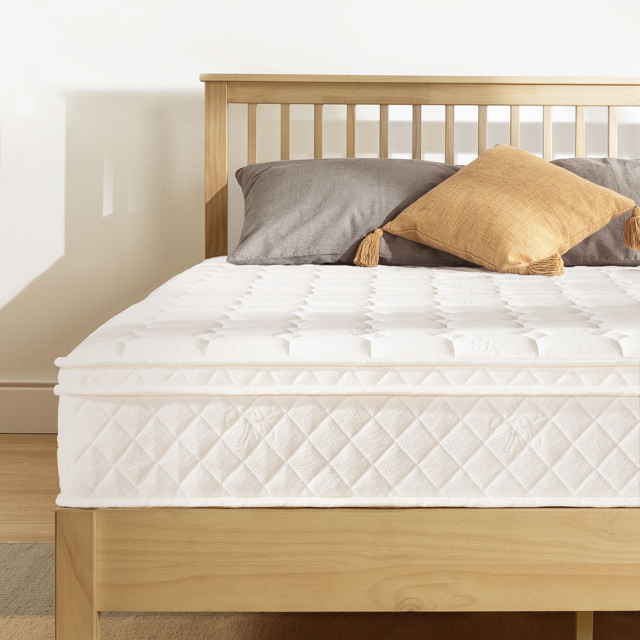 Price Mattress 10" Euro Top Pocket Spring Mattress, Comfort Foam Top, Full
