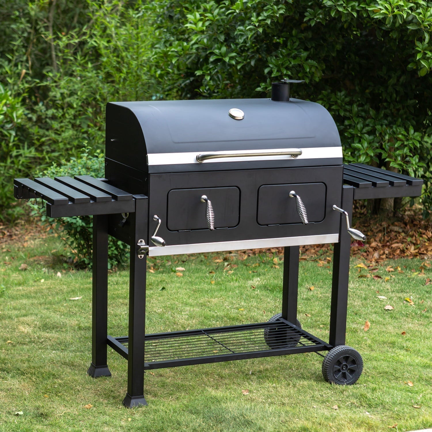 34'' Charcoal Grill Extra Large Portable BBQ  Grill, Black