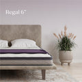 Sleep Regal 6 Inch EuroTop Innerspring Hybrid Mattress, Bed-in-a-Box, Queen