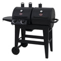 Dual 2 Burner Gas & Charcoal Grill, 5030, Black