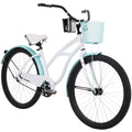 26 In. Carlisle Women's Comfort Cruiser Bike, White