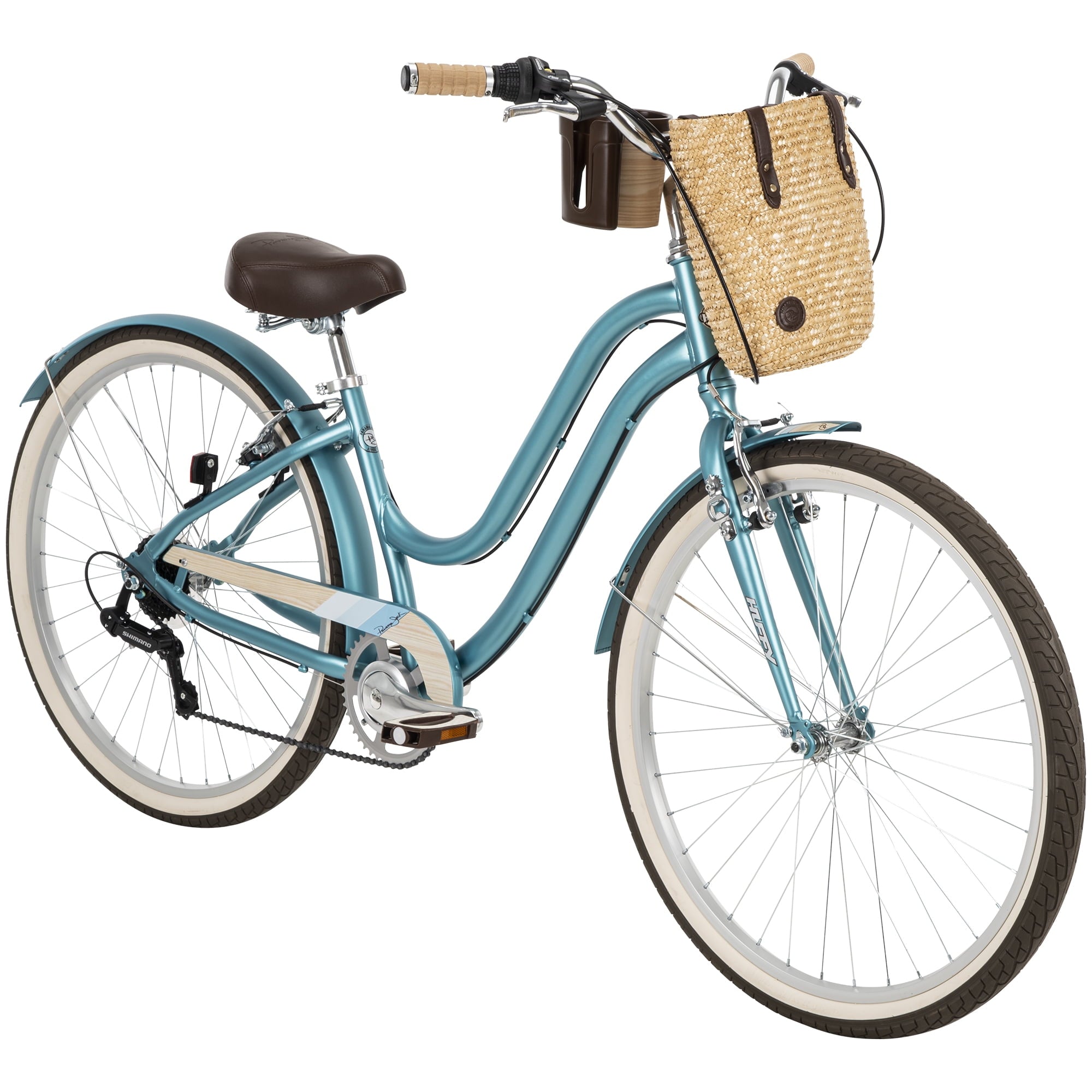Jack 26-inch 7-Speed Comfort Bike for Women, Teal, by Huffy
